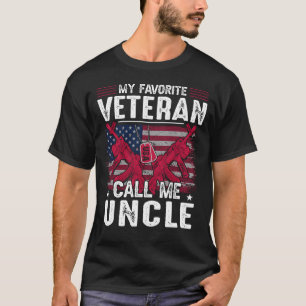 My Favourite Veteran Call Me UNCLE Veteran Day T-Shirt