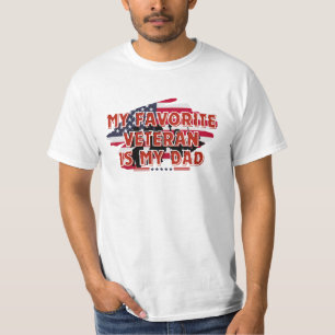 My Favourite Veteran Is My dad T-Shirt