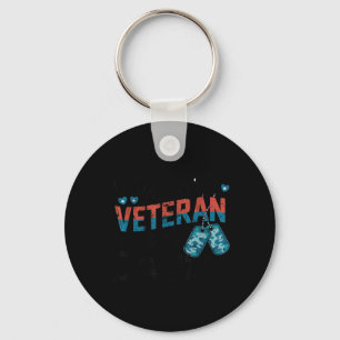My Favourite Veteran is My Daddy Vintage Men Women Key Ring