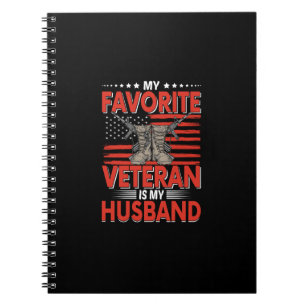 my favourite veteran is my husband notebook