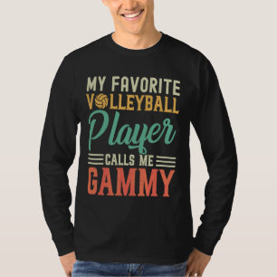 My Favourite Volleyball Player Calls Me Gammy Vint T-Shirt