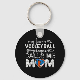My Favourite volleyball Player Calls Me Mum Fun Mu Key Ring