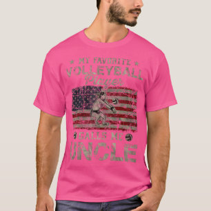 My Favourite Volleyball Player Calls Me Uncle Usa T-Shirt