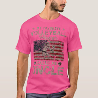 My Favourite Volleyball Player Calls Me Uncle Usa  T-Shirt