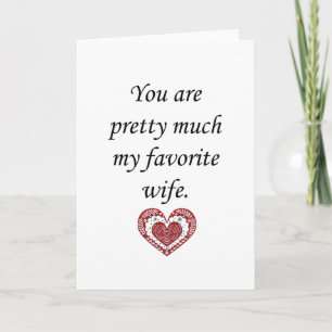 My Favourite Wife Valentine Card
