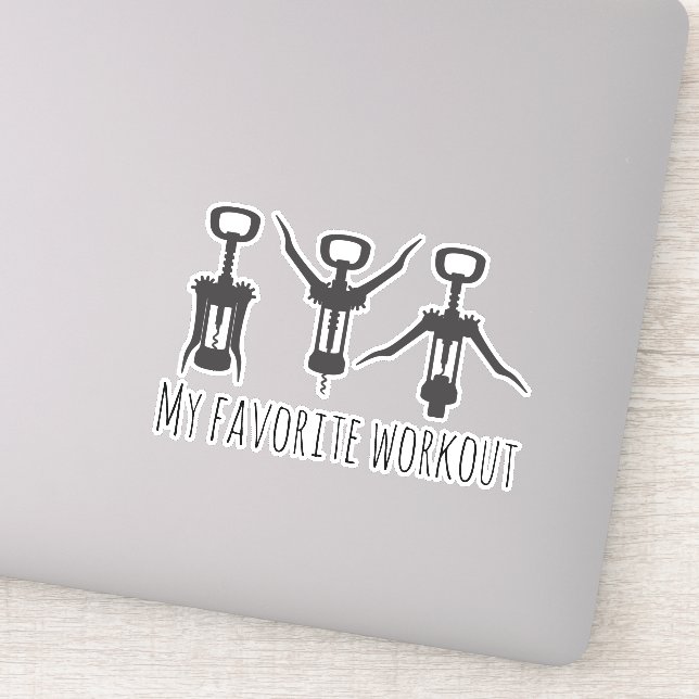 My Favourite Work Out Wine Tumbler  Funny (Detail)