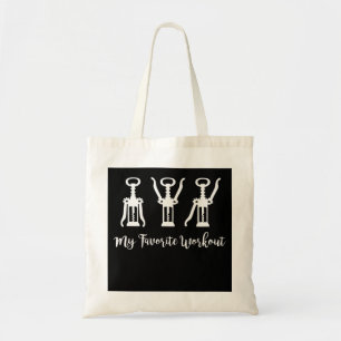 My Favourite Workout Wine Lover Gift Idea Gym Tote Bag