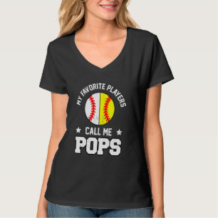 My Favourites Baseball Softball Players Call Me Po T-Shirt