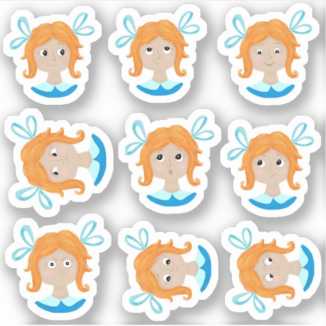 My Feelings Emotions Chart Girls (Front)