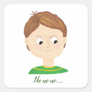 My Feelings Emotions Chart Square Sticker