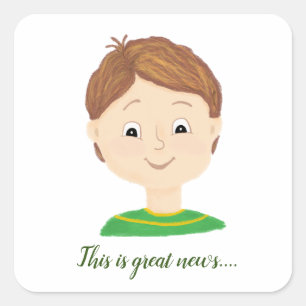 My Feelings Emotions Chart  Square Sticker