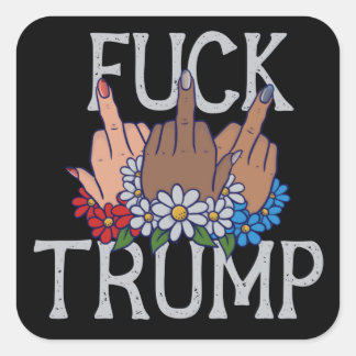 My Feelings on Donald Trump United we Stand Square Sticker