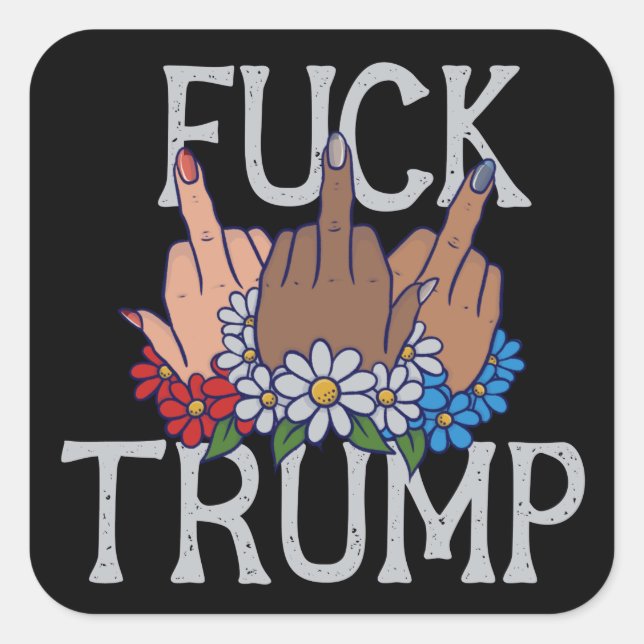 My Feelings on Donald Trump United we Stand Square Sticker (Front)