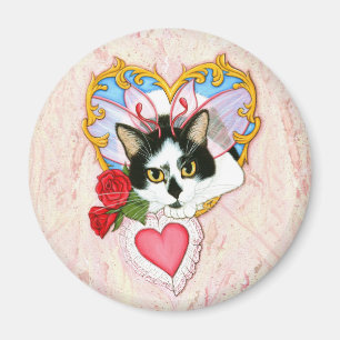 My Feline Valentine Cat Magnet
