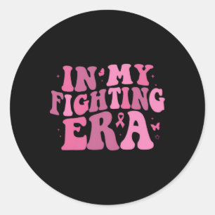 My Fighting Era Breast Cancer Warrior Classic Round Sticker