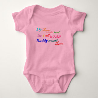 my fingers may be small but i still wrap daddy aro baby bodysuit