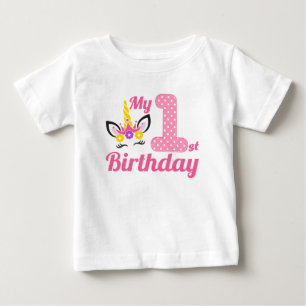 My First 1st Birthday Unicorn T-Shirt