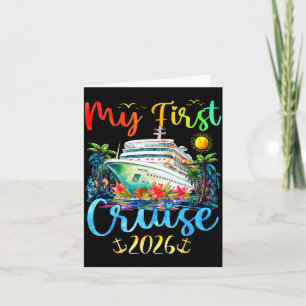 My First 2026 Cruise Trip Kids Vacation Matching F Card