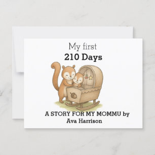 My First 210 Days – Personalised Baby Memory Postcard