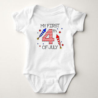 My First 4th of July Infant Body Suit Baby Bodysuit