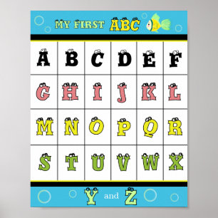 My First ABC Golden fish  Poster