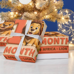 My First Adventure – 1 Month Baby Milestone Little Wrapping Paper