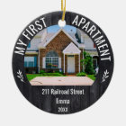 My First Apartment 2021 Custom Name & 2 Photo Orn
