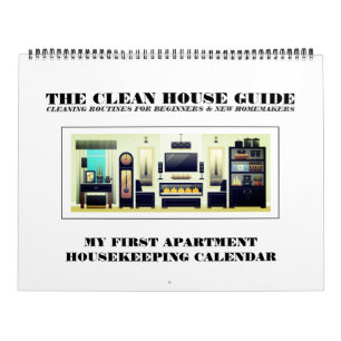 My First Apartment Housekeeping Calendar