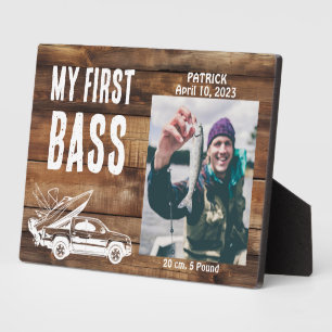 My First Bass Photo Gift Plaque