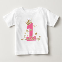 My First Birthday , Birthday Girl Shirt, 