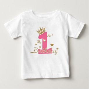 My First Birthday , Birthday Girl Shirt,  Baby T-Shirt