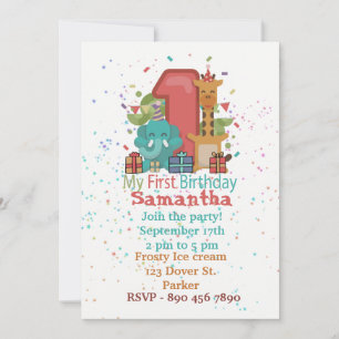 My First Birthday Invitation