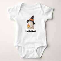 My First Boo! – Cute Ghost Halloween Bodysuit for