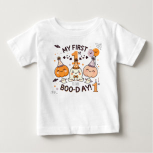 My First Boo-Day Baby 1st birthday t-shirt