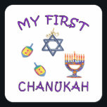 My First Chanukah Square Sticker<br><div class="desc"></div>