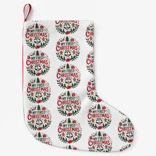 My First Christmas 1st Xmas Family Matching Baby Small Christmas Stocking