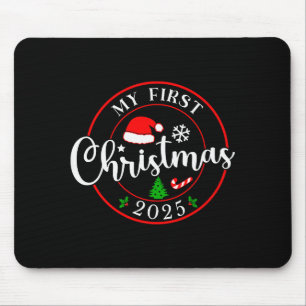 My First Christmas 2025 1st Christmas Family Match Mouse Mat