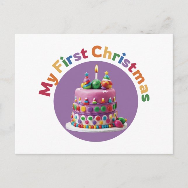 My First Christmas #2 Postcard (Front)