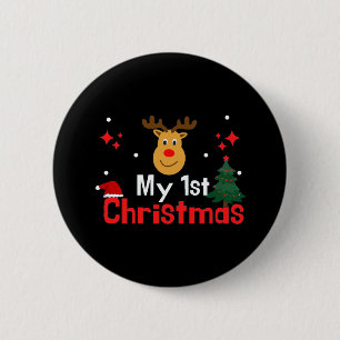 My First Christmas 6 Cm Round Badge