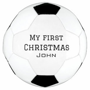 My first Christmas add name masculine men text sim Football