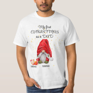 "My first Christmas as a DAD" gnome t-shirt