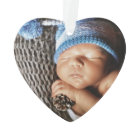 My First Christmas as Aunty Heart Shaped Photo