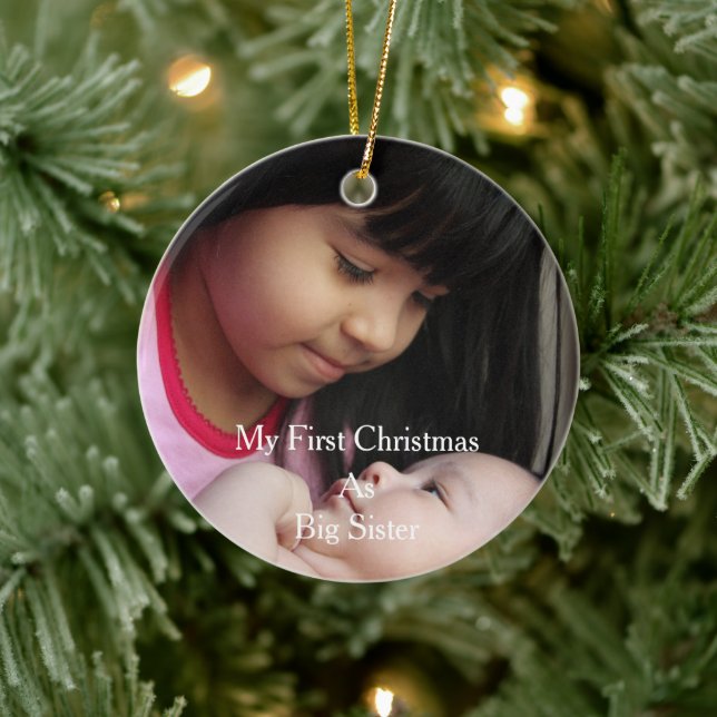 My First Christmas As Big Sister Ceramic Tree Decoration (Tree)