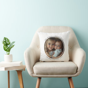 My first Christmas As Big Sister Custom Photo Cushion