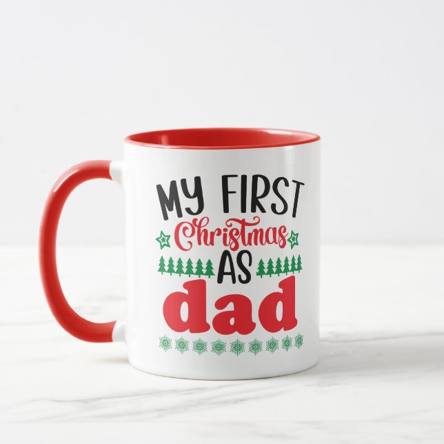 My First Christmas as Dad    Mug (Left)