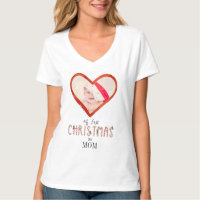 My First Christmas As Mum Love Heart Baby Photo