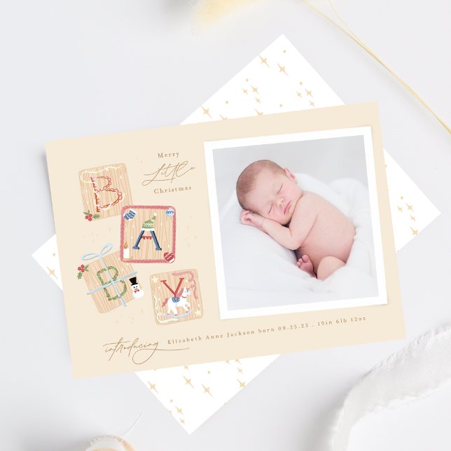 My First Christmas Baby Announcement Holiday Card (Creator Uploaded)