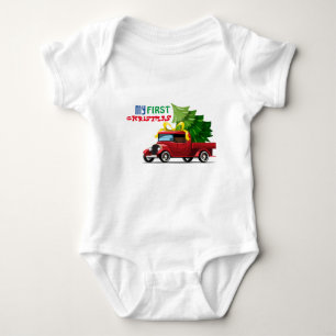 My first Christmas Baby Bodysuit 