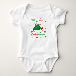 my first christmas baby bodysuit