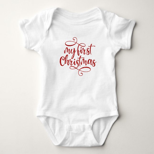 My First Christmas  Baby Bodysuit (Front)